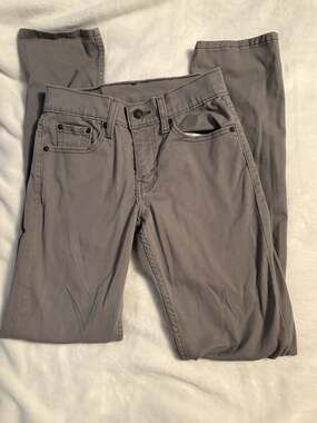 Levis 511 Slim Jeans Mens 26x32 Steel Grey Stretch Denim All Seasons